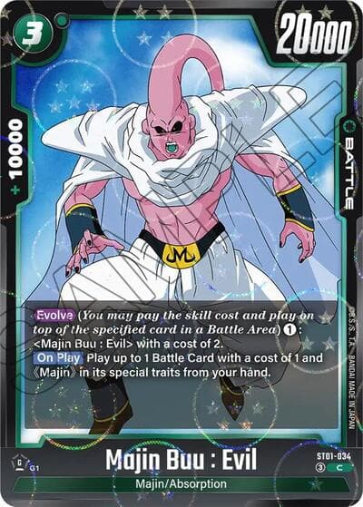 Majin Buu : Evil - ST01-034 (Dragon Ball Pattern)