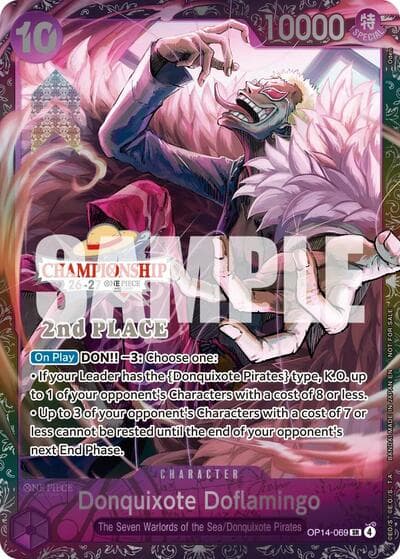 Donquixote Doflamingo (CS 26-27 2nd Place Trophy Card)