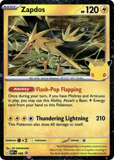 Zapdos - 098 (30th Celebration)