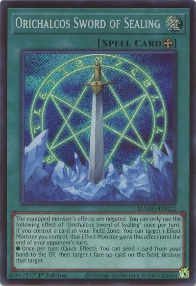 Orichalcos Sword of Sealing (Secret Rare)