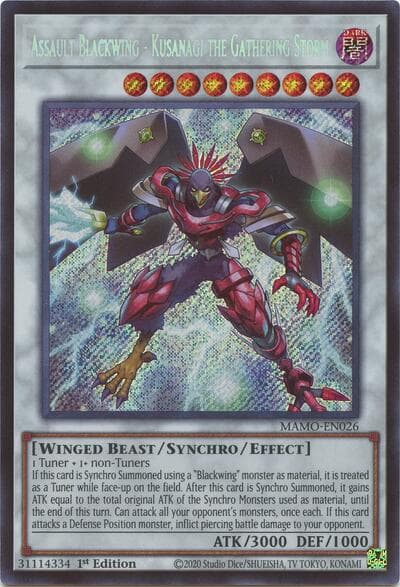 Assault Blackwing - Kusanagi the Gathering Storm (Secret Rare)