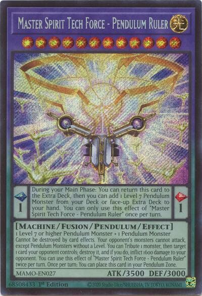 Master Spirit Tech Force - Pendulum Ruler  (Secret Rare)