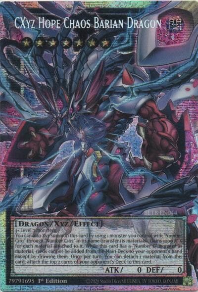 CXyz Hope Chaos Barian Dragon (Starlight Rare) (Extended Art)