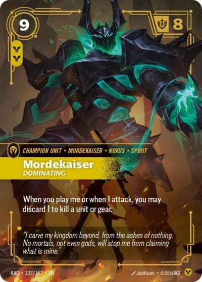 Mordekaiser, Dominating
