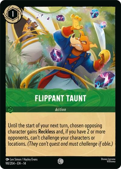 Flippant Taunt