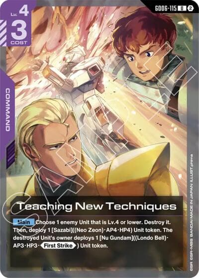Teaching New Techniques