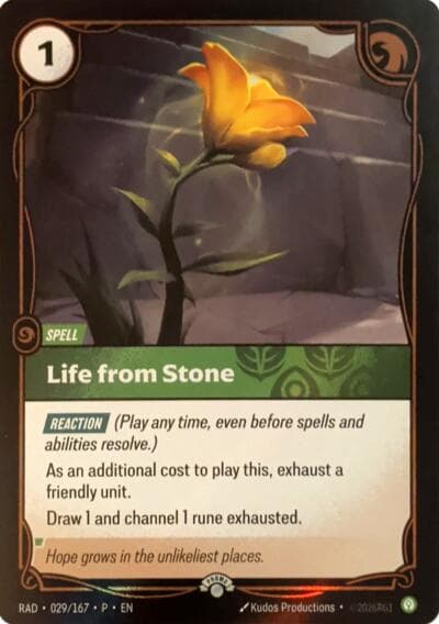 Life from Stone